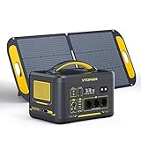 VTOMAN Jump 1500X Portable Powerstation mit 110W Solarpanel, 1500W/828Wh LiFePO4 Battery Stromspeicher mit erweiterbarer Kapazität, 3x reine Sinuswellen-AC-Steckdosen, 2x PD 100W
