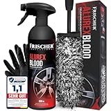 FRISCHER PROFESSIONAL Felgen Reinigungsset | Felgenreiniger 500ml + Felgenbürste | Alufelgen Reiniger Set mit Bürste zur effizienten Auto Felgenpflege