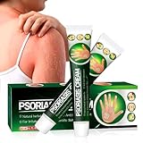 40g Psoriasis Creme, Schuppenflechte Salbe, Psoriasis Hautberuhigende Creme, Hautcreme lindert Juckreiz, Beruhigt, Pflegt, Haut Hautpflege