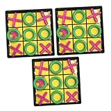 KOMBIUDA 3 Sätze Toe- für kinderspielzeug gesselschaftspiele boardgame brettspiel Puzzlematte Freizeit-Tischspiel Spiel mit neun Dame Zehenspielzeug