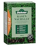 Dehner Saatgut Rasen-Nachsaat, Trockenrasen, hochwertige Saatgutmischung, raschwüchsig/schnellkeimend, 300 g, für ca. 25 m²