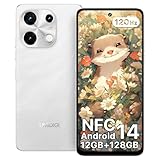 UMIDIGI Note 100 Handy, Android 14 Smartphone Ohne Vertrag, 120HZ Octa-Core, 12(6+6) GB+128GB Handy ohne vertrag, 6.8 Zoll, 50MP, Face & Fingerprint, NFC, 5000mAh, GPS, Dual SIM Smartphone