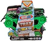 Monster Jam, Grave Digger Trax - RC Monster Truck Kettenfahrzeug Maßstab 1:15, All-Terrain-geländegängig an Land und im Wasser - für Jungen und Mädchen ab 4 Jahren