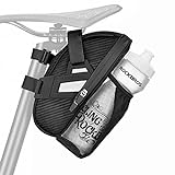 ROCKBROS Fahrrad Satteltasche Fahrradsitztasche mit Flaschenhalter für MTB Rennrad Wasserdicht Kratzfest Reflektierend mit/ohne Wasserflasche