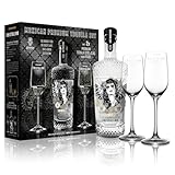 Los Muertos | PREMIUM TEQUILA SET | Cristalino Premium Tequila Reposado| 500ml | 35% Vol. | 2 Tequila-Stielgläser von Riedel