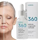 360-Mikrokapsel-Seren - Feuchtigkeitsspendende und Anti-Age-Gesichtsseren - Vital Ampoule 30 ml, stärkende Hautbarriere, umfassende Pflegeseren zur Reduzierung von Hautunreinheiten, Falten und Bexdug