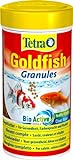 Tetra Goldfish Granules - Granulat-Fischfutter für alle Goldfische und andere Kaltwasserfische, 250 ml Dose