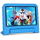 Aocwel Tablet für Kinder Android 11 7 Zoll High Definition 32GB (TF128GB) - Quad Core Prozessor | WiFi 6 | Dual Kameras | Kindersicherung | KID - Anti-Shell, Blau