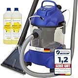 Albatros Waschsauger Polster HYDRO 7500 + 2l Reinigungs-Shampoo - 4in1 Polsterreiniger Gerät Beutellos + Teppich-Reinigungsmaschine, 5-tlg Komplett-Set - Note: Sehr Gut 1,2 (11/2023)