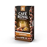 Café Royal Caramel Flavoured 100 Kapseln für Nespresso Kaffee Maschine - 4/10 Intensität - UTZ-zertifiziert Kaffeekapseln aus Aluminium