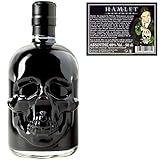 Schwarzer Absinth Hamlet Hardcore Black | Mit Wermut / Thujon | 69% | Totenkopf Flasche | (1x 0,5 l)