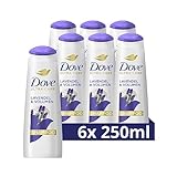 Dove Ultra Care Shampoo Lavendel & Volumen Haarpflege für feines Haar Shampoo verleiht lebendiges Volumen & Fülle 250ml 6 Stück