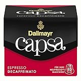 Dallmayr Capsa Espresso Decaffeinato, Nespresso Kompatible Kapsel, Kaffeekapsel, Espressokapsel, Röstkaffe, 50 Kapseln