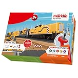 Märklin My World Spielzeugeisenbahn Startpackung Baustelle 29346 - Elektrischer Zug 48 cm mit Fernsteuerung - inklusive Betonmischer und Bagger für den BAU für Fans von Modelleisenbahnen ab 3 Jahre