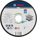Bosch Professional 10x Trennscheibe Gerade Standard for Inox - Rapido (Rostfreier Stahl, WA 60 T BF, Ø 125 mm, 1.0 mm, Zubehör Winkelchleifer)