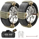 TOFFCAEA 8 Stück Universal Schneeketten, Metall Auto Schneeketten Winter Auto Zubehör, Snow Chain für LKW