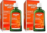 WELEDA Bio Arnika Sport Massageöl 200ml vegan - Naturkosmetik Hautpflege Körperöl schützt vor Muskelkater & Verspannung. Ideal als Sport Vorbereitung/Regeneration mit Duft nach Rosmarin & Lavendel