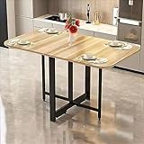 Faltbarer Esstisch mit Tropfplatte - Holz erweiterbarer Küchentisch, multifunktional, platzsparende Möbel für Küche und Wohnzimmer, 3-in-1-Design, leicht zu verstauen und zu verwenden