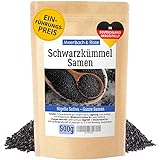 Schwarzkümmel ganze Samen 500g, echte Schwarzkümmelsamen – Nigella Sativa, der Allrounder in Ihrer Küche