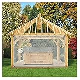 ZHZHXR Plane Transparente Abdeckplane PVC 0,35mm mit Ösen Allzweckplane Rain Cloth Ripstop Gewebeplane für Camping Zelt Wohnmobil Angeln (1.64x2.62ft/0.5x0.8m)