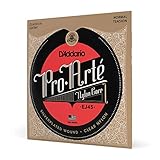 D'Addario Gitarrensaiten Konzertgitarre | Akustikgitarre | Akustik Gitarre Saiten | Classical Guitar Strings | EJ45 EJ44 Pro-Arte Nylonsaiten für Klassikgitarre 1er-Pack Normal Tension