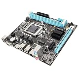 VBESTLIFE H61 LGA1155 Motherboard für Desktop-Computer, Dual-Channel DDR3, M.2 NVMe NGFF, M ATX Motherboard Unterstützt VGA- und HDMI-Ausgang