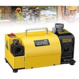 HYYKEJI 3-13 mm Bohrerschleifmaschine, tragbarer Bohrerschärfer, 95° bis 135° Spitzenwinkel einstellbar, mit 11 Spannzangen, elektrisches Schleifgerät, für Messer, Meißel, Bohrer