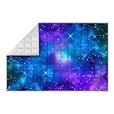 Solfres Gewichtsdecke für Kinder, 3,2 kg, 102 x 150 cm, Minky-Druck, schwere Decke, 3,2 kg für Kinder und Jugendliche, die schlafen, ultraweich und gemütlich, Sterne, sensorische Gegenstände zum