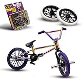 TAILWHIP Finger Bike BMX, BMX-Fingerfahrrad aus Metalllegierung für schwindelerregende Tricks, Mini Fahrrad Spielzeug mit original Zubehör, Fördert Handmotorik (Multicolor)