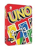 Mattel Games HGB63 - UNO-Kartenspiel mit 112 Karten in hochwertiger Metallbox, Exklusive Sammlerdose, Gesellschaftsspiel, Spielzeug ab 7 Jahren