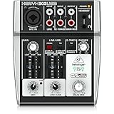 Behringer 302USB Erstklassiger 5-Eingangs-Mixer mit XENYX-Mikrofonvorverstärker und USB/Audio-Schnittstelle, Kompatibel mit PC und Mac