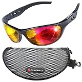 Sonnenbrille Herren Polarisiert Sport Brille für Men & Damen zum Fahren Radfahren Golf Angeln Laufen Segeln Skifahren, UV400-Schutz, Leichter, langlebiger TR90-Rahmen, Hartschalen-Etui