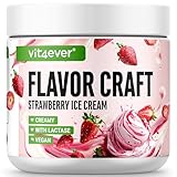 Geschmackspulver Strawberry Ice Cream - 250 g - Leckerer Geschmack und Süße - Vielseitig einsetzbar für Lebensmittel & Getränke - Flavour Powder - FLAVOR CRAFT