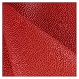 Kunstleder PVC Leder Polster Stoff Kunstleder Stoff von Meter Meter Kunstleder Ledertuch Material ， für Polsterhandwerk DIY Nähen Sofa Handtasche Autositz Dekorationen,1,4x1m Möbel Textil Meterware(R