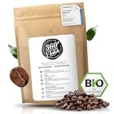 360° Premium Bio Kaffeebohnen 1000g, 100% Honduras Hochland Arabica Kaffeebohnen Bio - Köstlich, mild, säurearm - Bio Kaffee ganze Bohnen - Ideal als Kaffeebohnen Vollautomat - 360° Rundum Ehrlich