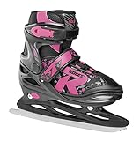 Roces Kinder Jokey Ice 2.0 Girl Verstellbarer Schlittschuh, black-fuchsia, 38-41 EU