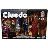 Hasbro Gaming Cluedo Brettspiel für Kinder ab 8 Jahren, neu gestaltetes Cluedo für 2–6 Spieler, Detektivspiel, Familienspiel für Kinder und Erwachsene, Osterspielzeug