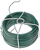 Alberts 530105 Drahtspule | verzinkt, grün kunststoffbeschichtet | Draht-Ø 1,2 mm | Länge 50 m
