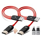 Wireless HDMI Transmitter and Receiver,1080P HD Funk HDMI Funkübertragung für Streaming Video Audio File von, Laptop, PC zu HDTV, Projektor, Wireless HDMI Dongle, Wireless HDMI 164FT HDMI Extender
