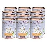 Terra Canis Huhn, Gurke, Kürbis & Gesundheitskräuter - Senior Nassfutter, 12x400g I Premium Hundefutter in 100% Lebensmittelqualität Aller Rohstoffe I Reichhaltig & gesund I Allergen- & getreidearm