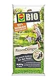COMPO BIO Rasendünger, Naturdünger für Rasen, Natürliche Sofort- und Langzeitwirkung, Feingranulat, 10,05 kg, 250 m²