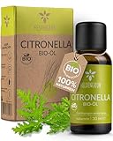 Heldengrün® BIO Citronellaöl [100% NATURREIN] Dermatologisch getestet - Echtes Citronella Öl - Zitronig, erfrischend & frisch - Duftöl Mücken - Citronella Oil