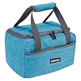 edihome, Kühltasche Klein, Lunchbag, Kühltasche, Faltbar, 8L, Thermo Lunchbox, Isolierte, für Mittagessen, Arbeit, Camping oder Reise, Tragbar (Blau)