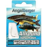 Angel Berger Vorfachhaken gebundene Haken (Allround, Gr.8 0.20mm)