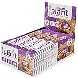 PhD Nutrition Smart Plant Proteinriegel, veganer Snack mit hohem Eiweißgehalt und wenig Zucker / Makrofreundlicher Proteinriegel für unterwegs, 12er Packung (64g), Vanille Karamell Geschmack