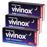 VIVINOX sleep stark Schlaftabletten Sparset 3x 20 St. I für unbeschwertes Einschlafen I mit giveaway von Pharma Perle