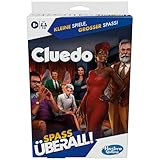 Hasbro Gaming Cluedo Kompakt, portables Spiel für 3–6 Spieler, Reisespiel für Kinder, Spaß überall