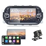 Android Autoradio für FIAT TIPO EGEA 2015-2017 Carplay Android Auto 7'' Touchscreen Stereo GPS Navigation WiFi Bluetooth FM RDS Radio Rückfahrkamera CD-Player[2+16G]