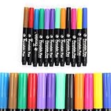 YFaith 12 Stück Keramikstifte, Weicher Kopf Glasstift, Porzellanstifte Spülmaschinenfest, Keramik Bemalen Set für Zuhause, für DIY, Keramik, Glas, Tassen, 12 Farben