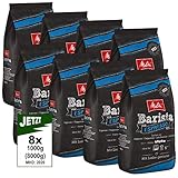 Melitta Barista Espresso, Ganze Kaffeebohnen 8x 1000g (8000g) - kraftvoller und würziger Espresso Kaffee